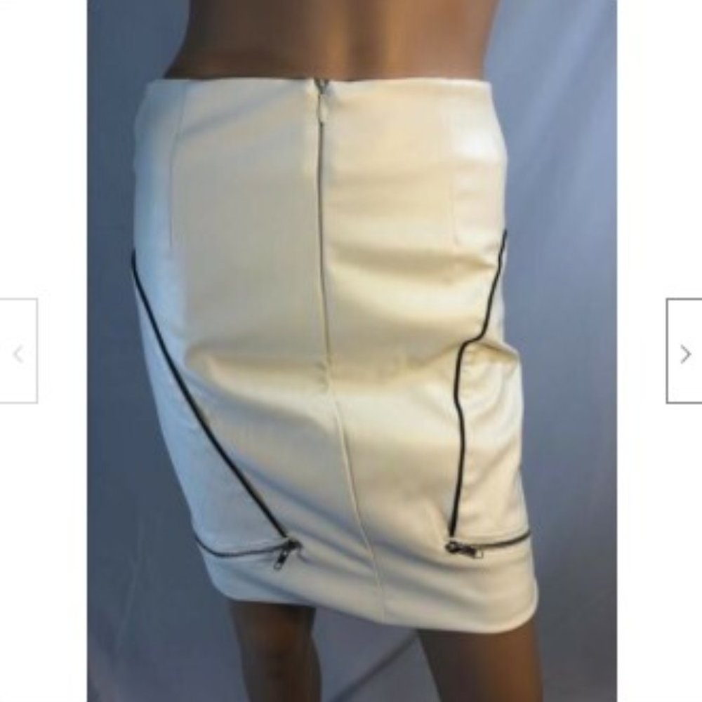 Rehab Womens Skirt Pencil  Faux Leather S